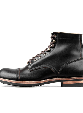 Munson CapToe Logging Boot-luosjiet®boots-Black Waxed Flesh