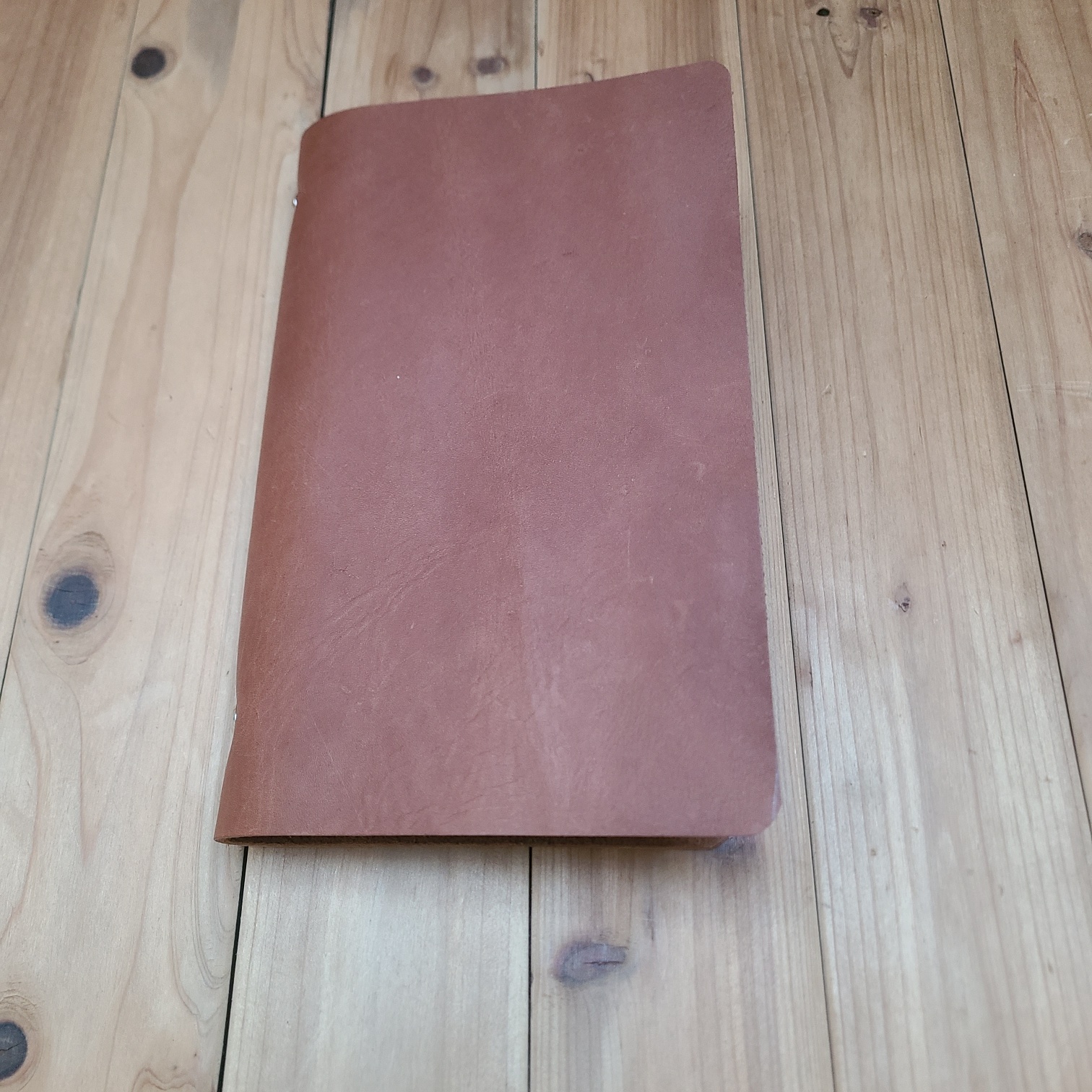 棕色头层牛皮笔记本  A5slim尺寸6孔活页夹 记事本牛皮手账