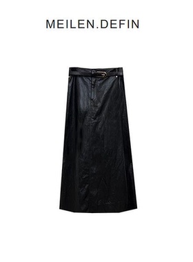 【超能小太阳严选】MEILUNDIFIN 包臀裙冬春意式皮裙高腰款9111