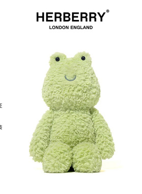 英国HERBERRY巴迪青蛙毛绒玩具可爱猪猪安抚玩偶新年礼物
