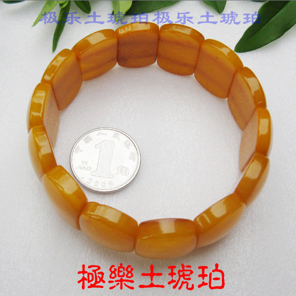 【极乐土琥珀】3764波罗的海天然蜜蜡手排 天然蜜蜡手串 女士款