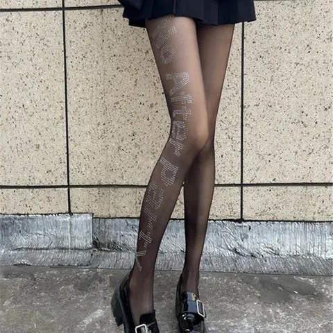 欧美进口网红图案字母超薄潮牌黑色印花超薄女带字母