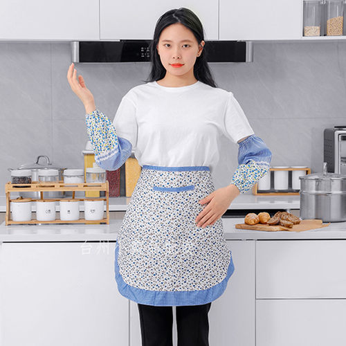 围裙半腰男女工作服花边家用短款