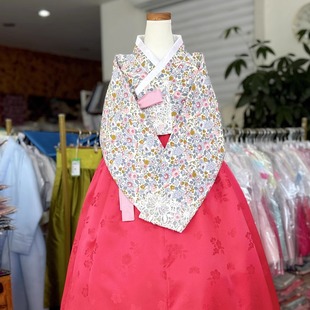 朝鲜族儿童民俗服装演出韩服舞台服女孩135-140