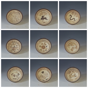 仿古瓷器 宋吉州窑 手绘茶碗 茶盏 饭碗 古董古玩 老货旧货收藏品