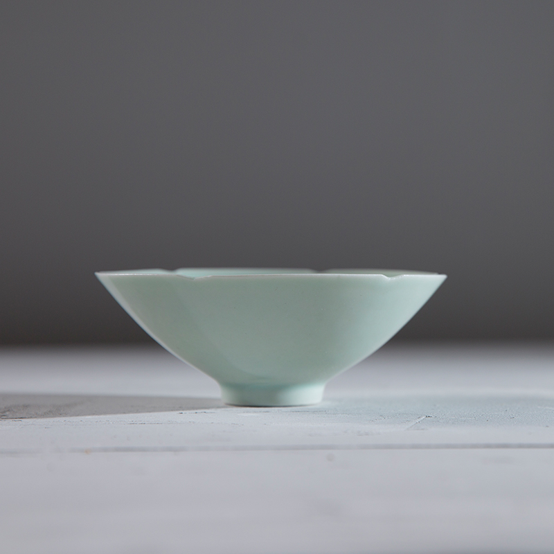 仿古瓷器 复古北宋风格 影青釉斗笠碗 茶碗 古董古玩收藏摆件