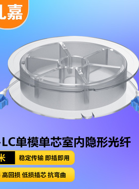 LC-LC隐形光纤线电信级 单模单芯 尼龙透明G.657A2抗弯曲光纤跳线