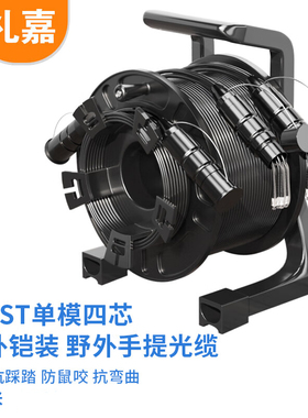 礼嘉（LIJIA）室外野战光缆 ST-ST100米双端  LJ-STST-4-10