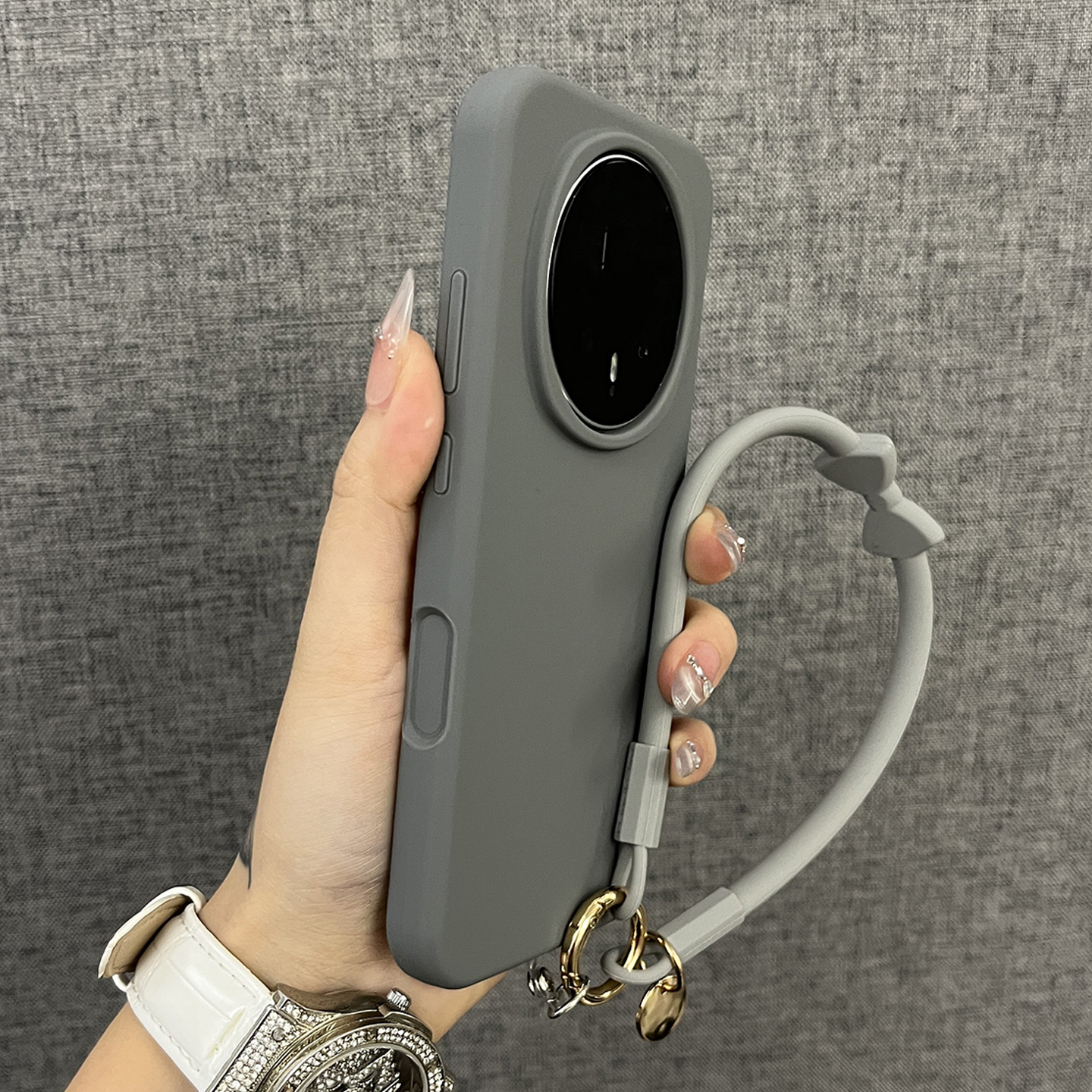 适用荣耀magic8pro手提绳手机壳