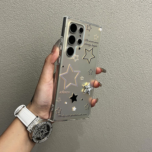 适用三星s25ultra镭射星星手机壳