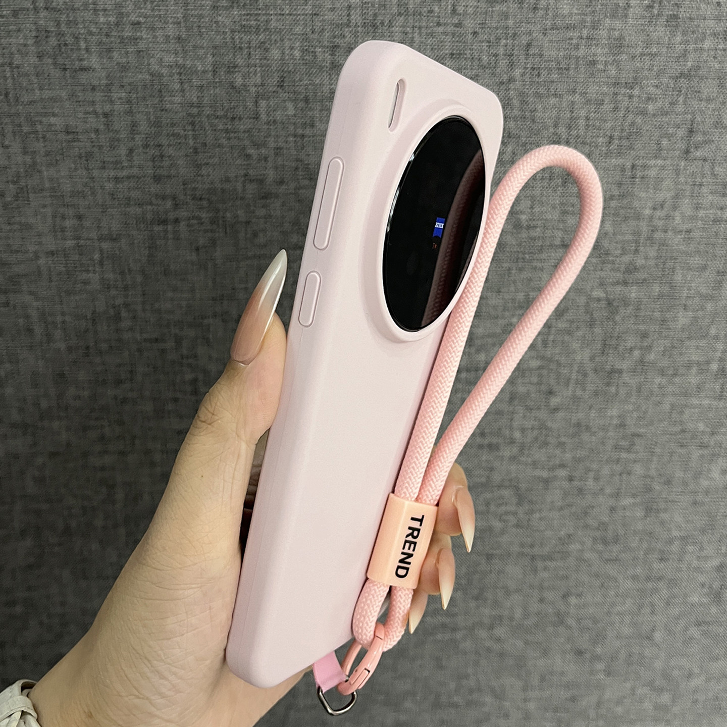 三只鱼【日韩液态硅胶樱花粉手提绳】适用vivox300pro/x200/200ultra手机壳新款可爱防摔全包保护套男女ins风,3C数码配件,手机保护套/壳,淘宝优惠券,粉丝福利购,淘宝优惠卷