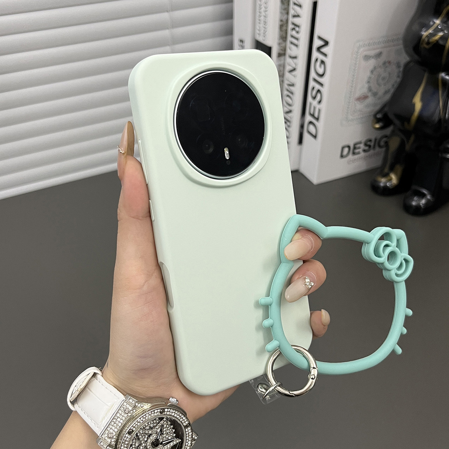 三只鱼【气质液态硅胶曼波绿手提环】适用于荣耀magic8/7/6pro/x70/60手机壳新款简约防摔轻奢全包保护套男女,3C数码配件,手机保护套/壳,淘宝优惠券,粉丝福利购,淘宝优惠卷