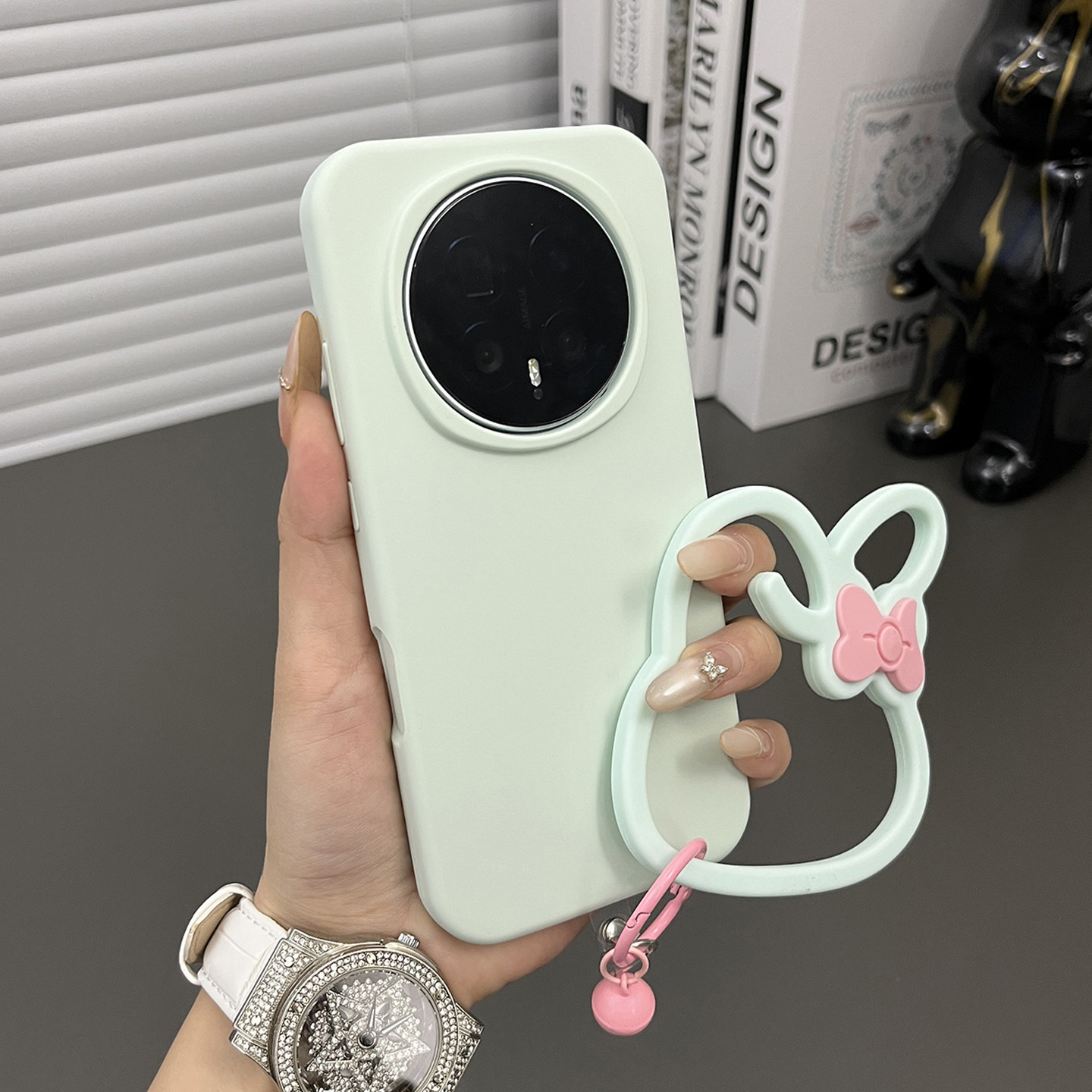 三只鱼【卡通液态硅胶曼波绿手提环】适用于荣耀magic8/7/6pro/x70/60手机壳新款可爱防摔日系全包保护套男女,3C数码配件,手机保护套/壳,淘宝优惠券,粉丝福利购,淘宝优惠卷