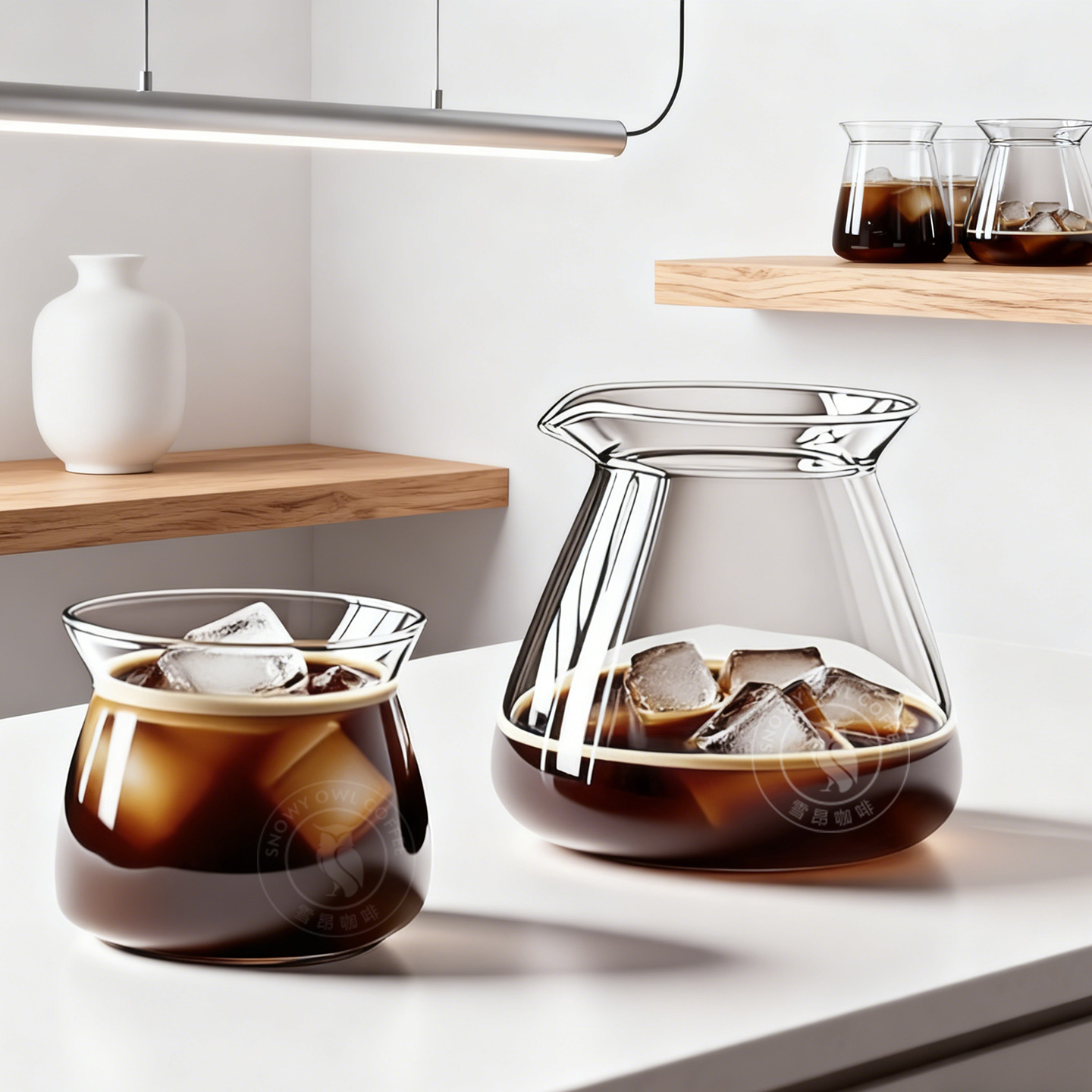 雪昂手冲咖啡玻璃咖啡杯手握杯意式浓缩杯手冲咖啡品鉴杯espresso