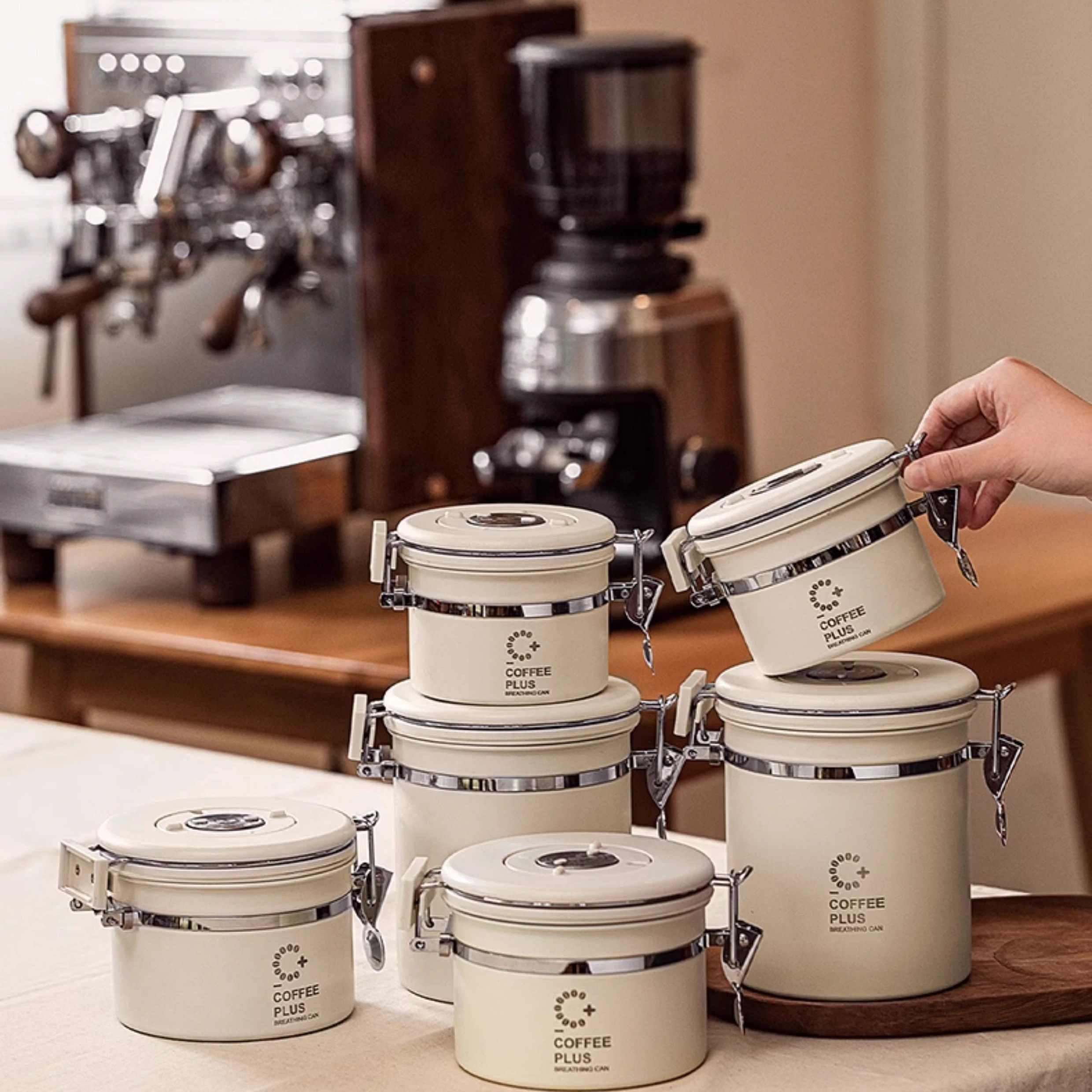coffeeplus咖啡豆专用密封罐