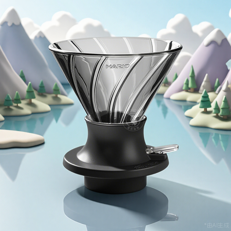 hario聪明杯V60凹槽滤杯