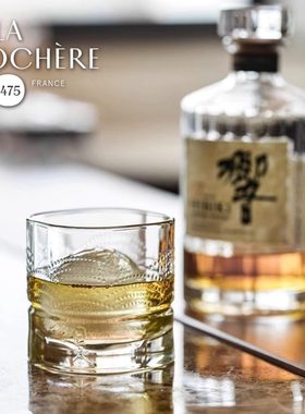 法国LA ROCHERE威士忌杯玻璃杯 DANDY法式设计咖啡杯洋酒杯烈酒杯