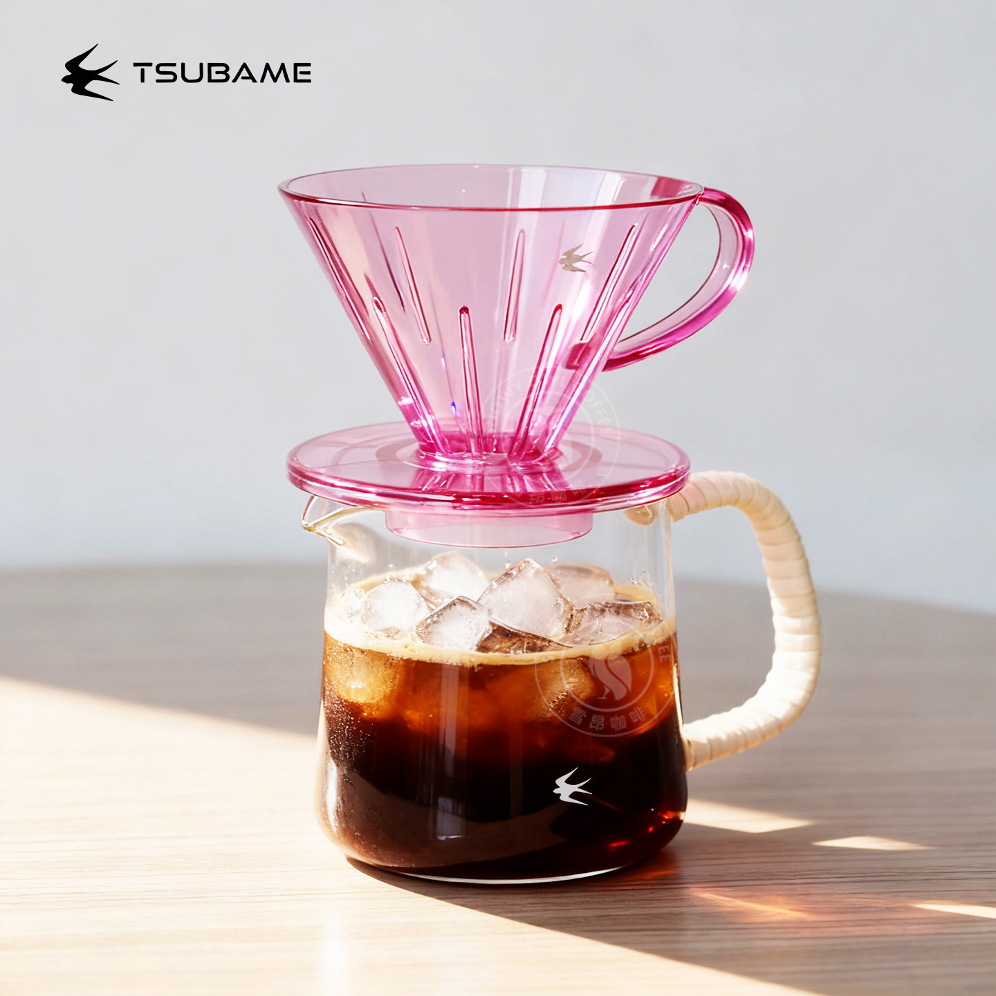 日本燕印V60滤杯tritan咖啡滤杯