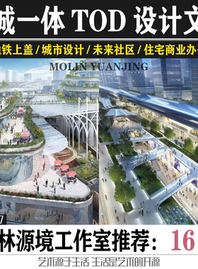 2020站城一体TOD综合开发地铁上盖未来社区住宅商业方案文本素材