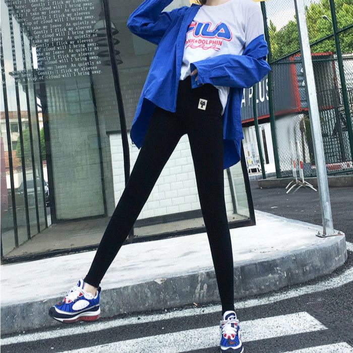 胖mm加绒2025新款打底裤子女外穿大码弹力tb秋裤梨型松紧腰200斤