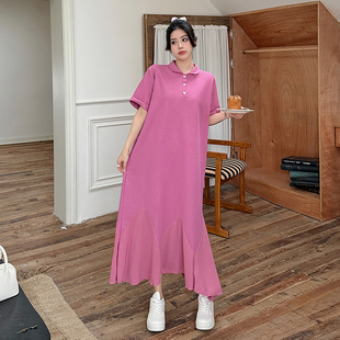 孕期穿搭孕妇裙子衣服长裙夏装 夏季 2025新款 连衣裙微胖mm大码 女装