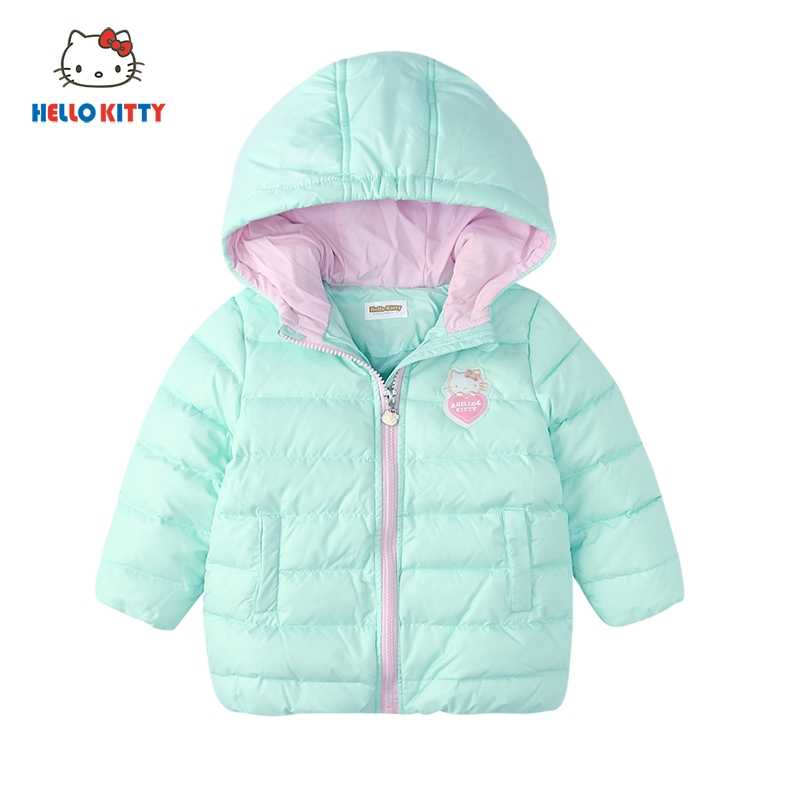 hellokitty童装女童羽绒轻薄连帽