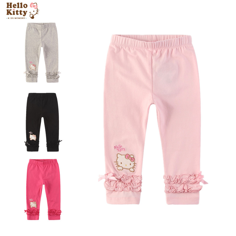 HELLOKITTY春秋薄款女童小脚裤