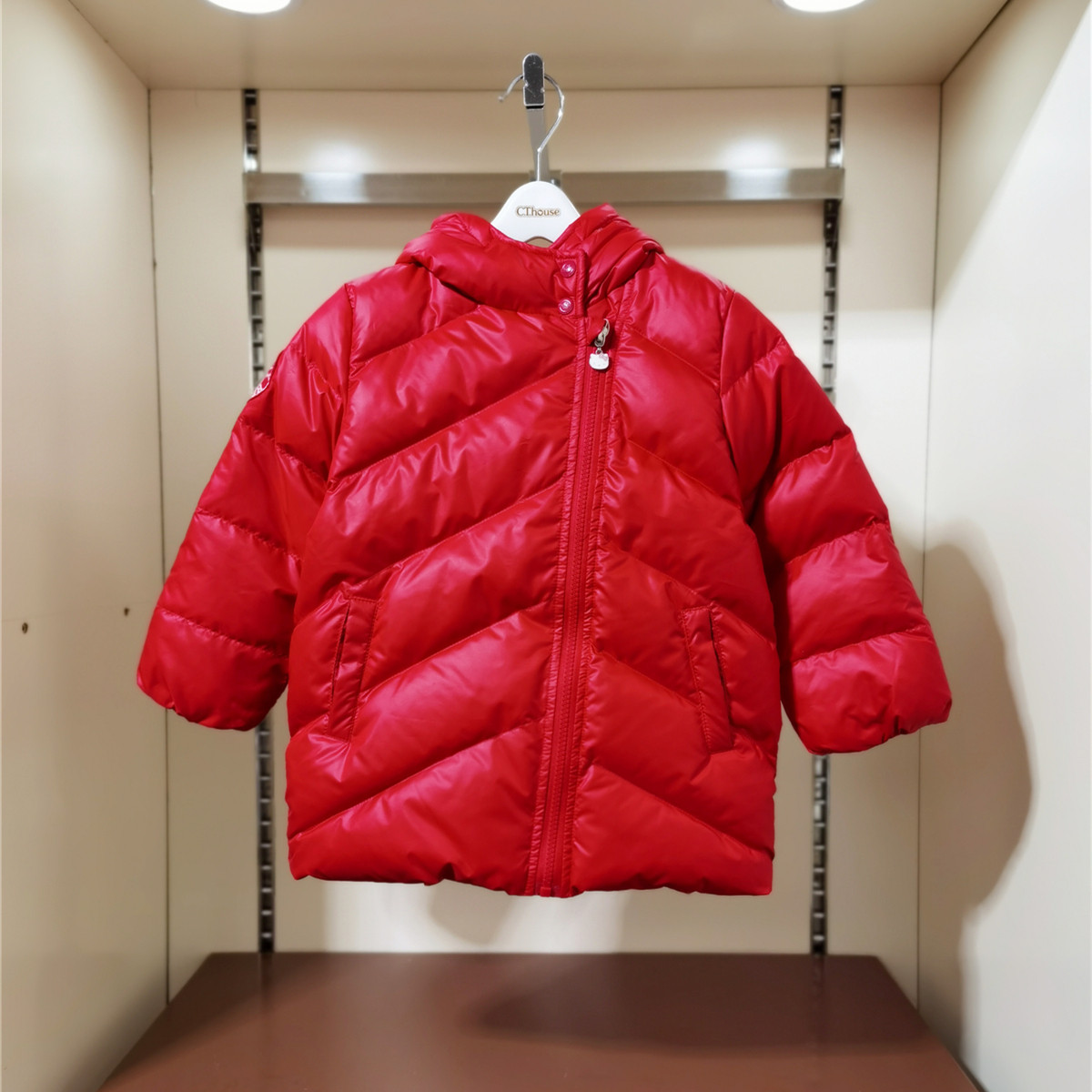 冬季中长款休闲连帽保暖羽绒服