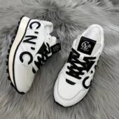 CNC男鞋 轻奢运动鞋 2023年新款 现货进口牛皮字母LOGO休闲时尚