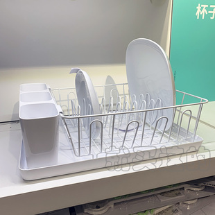 碗碟架收纳置物筷子沥碗碗筷厨放碗沥水篮 宜家瓦瑞拉 餐具滤干架