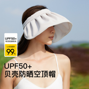 诗丹凯萨2026新款帽子女户外防晒空顶帽逛街防紫外线贝壳帽女遮阳