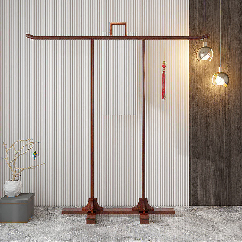 中式实木和服衣帽架汉服挂衣架展示架t型号唐朝服装展示戏服龙袍