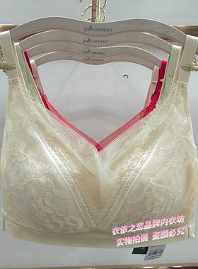 雪妮芳3508无钢圈手掌中厚杯AB通杯小胸聚拢侧收上托调整型文胸
