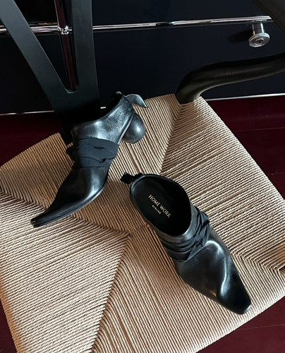 HOMEWORK复古手工穆勒单鞋