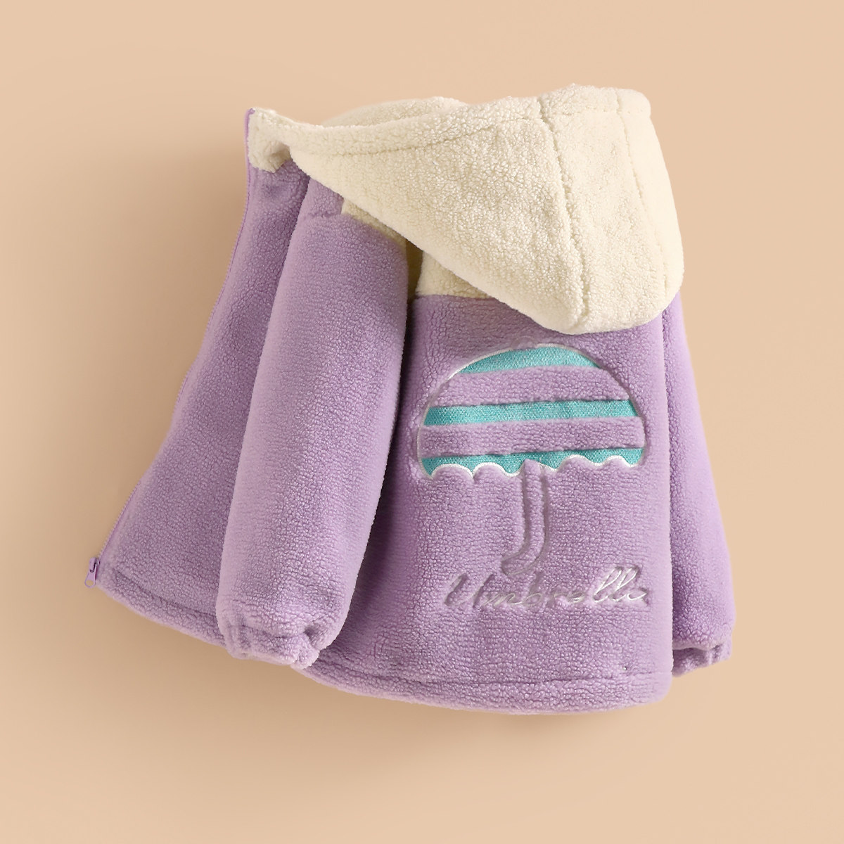 小虎帕蒂雨伞绣花连帽毛绒外套儿童24冬新款女童加厚保暖棉服外套,童装/婴儿装/亲子装,普通外套,淘宝优惠券,粉丝福利购,淘宝优惠卷