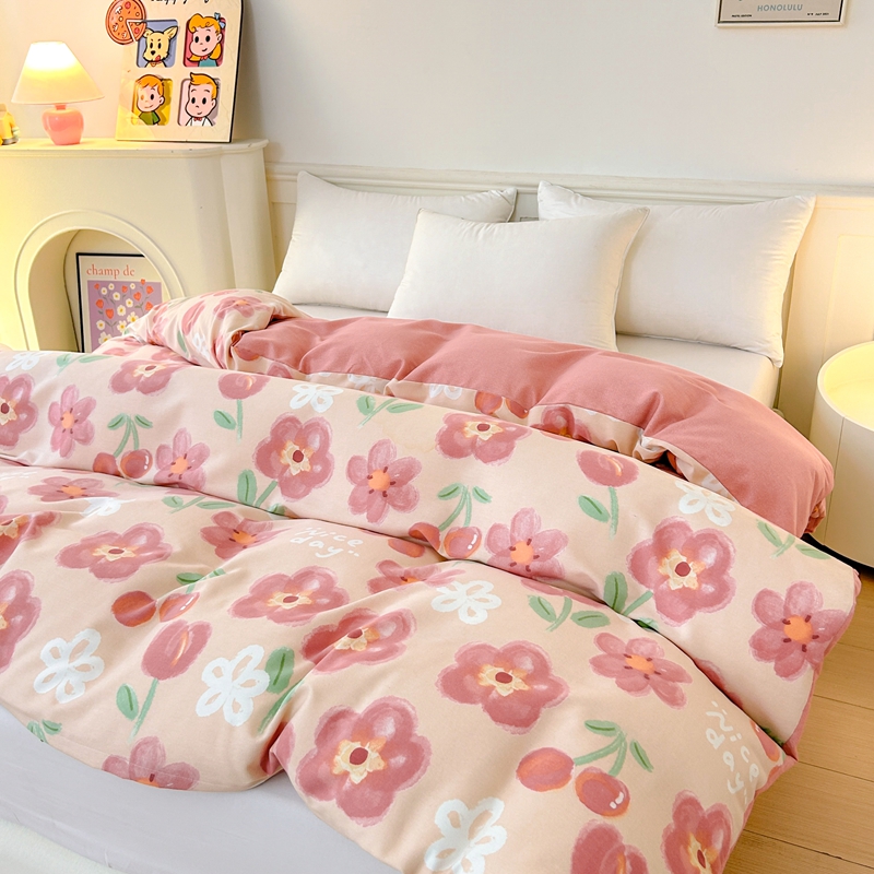 秋冬新款单被套全棉加厚磨毛