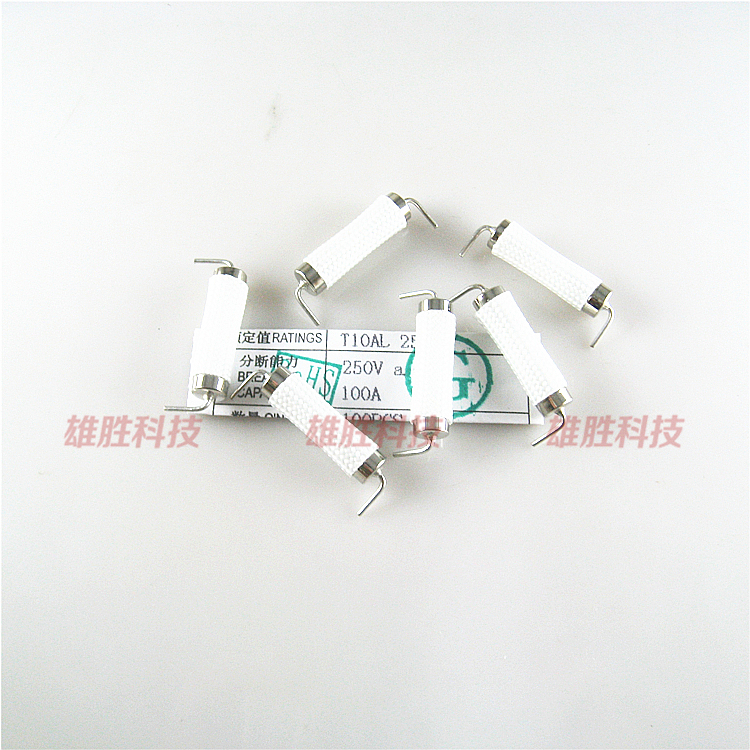 5X20电磁炉空调玻璃保险丝带脚T10AL 250V 防爆带绝缘管 10A T10A