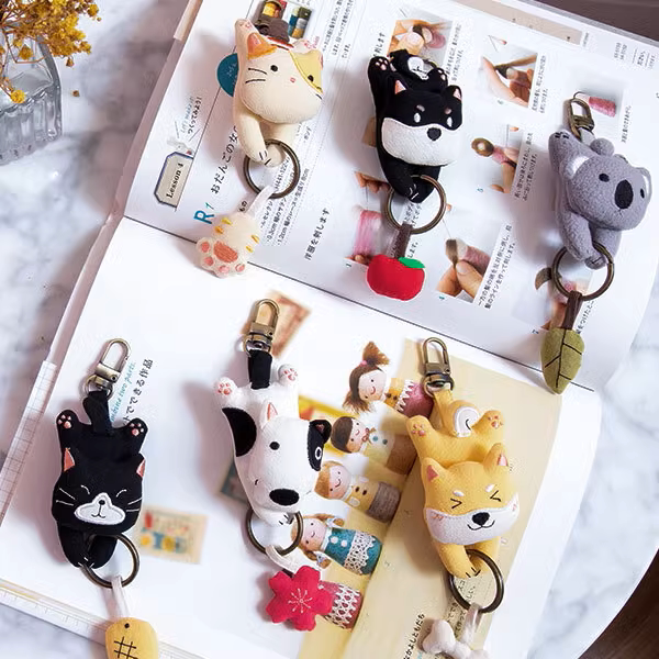 台湾啵啵猫 121346 可爱考拉纯棉女用卡通造型锁匙钥匙圈吊饰挂件