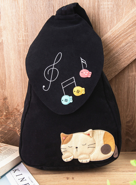 清仓 台湾啵啵猫 610064 可爱猫咪后背包/胸包/斜背单肩双肩包