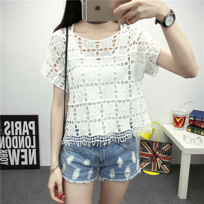 夏季女装气质百搭新款修身短款