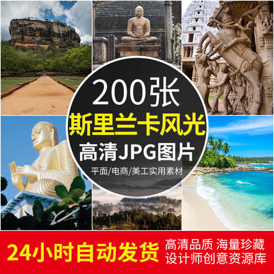 高清JPG素材斯里兰卡风景图片狮子岩茶园锡吉里亚加勒古城亚洲摄