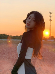 Real price heavy industry suede knitted contrast tight and thin stitched dress skirt