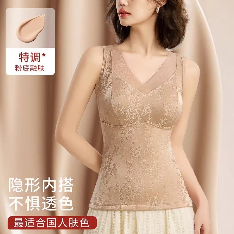 2025冬季免穿文胸加厚保暖背心女士乳胶杯塑身美体长款抹胸式内衣,女士内衣/男士内衣/家居服,保暖背心,淘宝优惠券,粉丝福利购,淘宝优惠卷