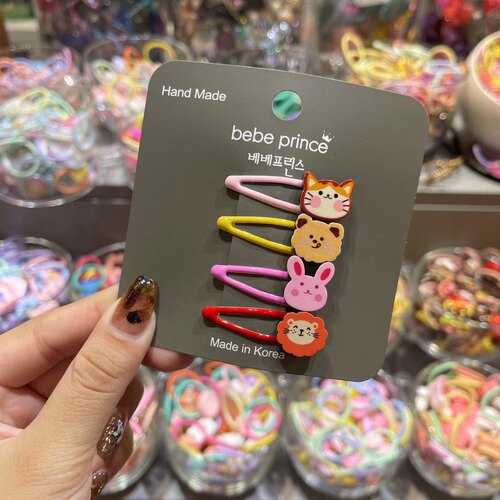 百搭彩色卡通图案可爱碎发发卡