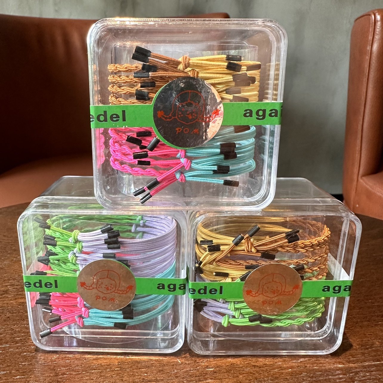 【清仓】韩国pom pom发绳双色蝴蝶结发圈简约打结皮筋盒装皮筋,饰品/流行首饰/时尚饰品新,发饰,淘宝优惠券,粉丝福利购,淘宝优惠卷