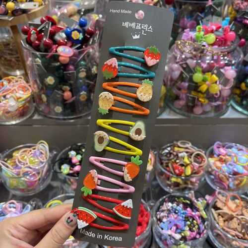 可爱甜美卡通冰激凌水果BB夹发卡