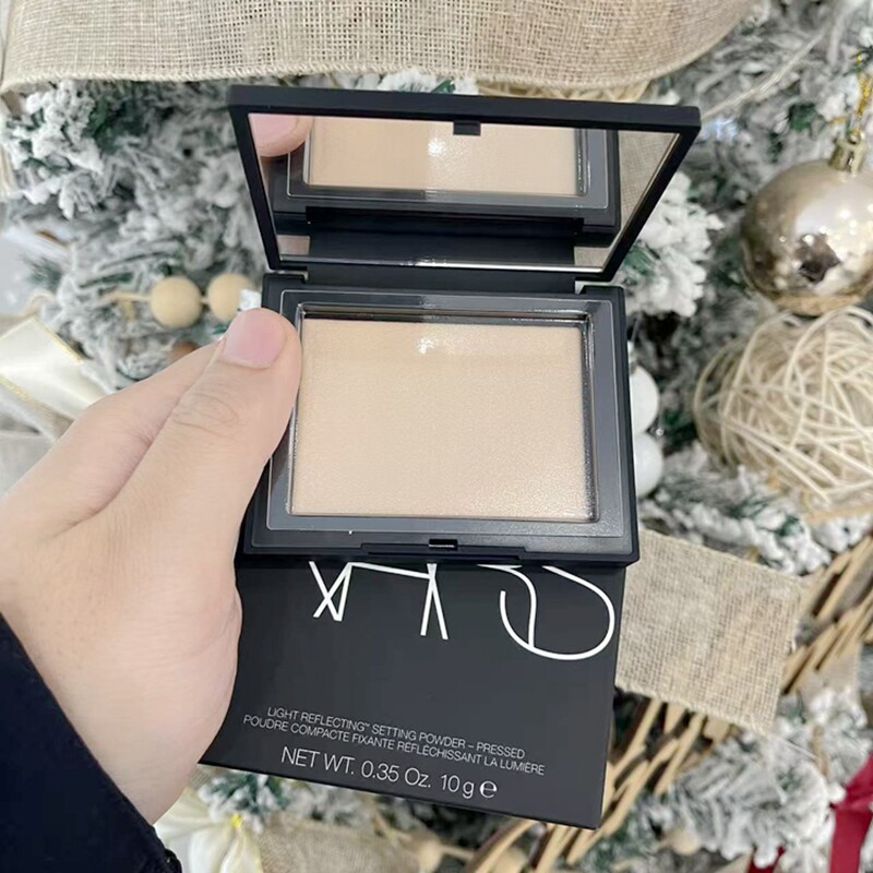 国内柜NARS流光美肌轻透蜜粉饼五花肉大白定妆粉10g柔亮白色星光