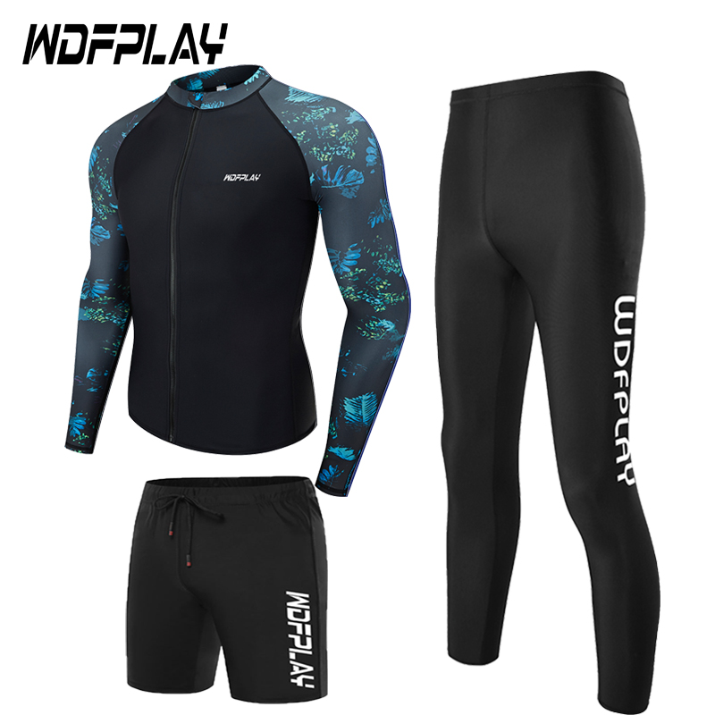 防晒泳衣男女士分体冲浪服潜水服