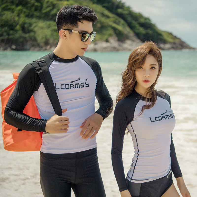 潜水服女长袖防晒泳衣连体游泳水母浮潜冲浪服男女分体情侣套装在类目 户外/登山/野营/旅行用品, 户外服装, 潜水服中 - 来自Buy2taobao.com提供专业的淘宝代购服务