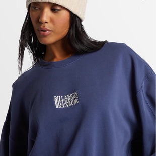 新款 秋装 澳洲出口原单 刺绣水洗宽松简约套头卫衣女 创意LOGO